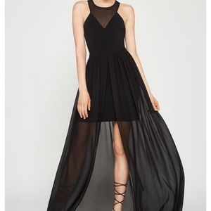 BCBG black maxi sheer dress